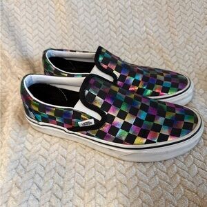 Vans Multicolor Checkered Slip-On Shoes
